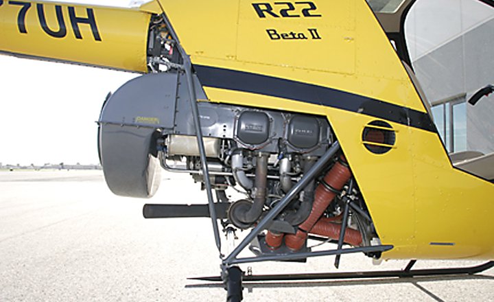 Detalle del motor Lycoming O-360
